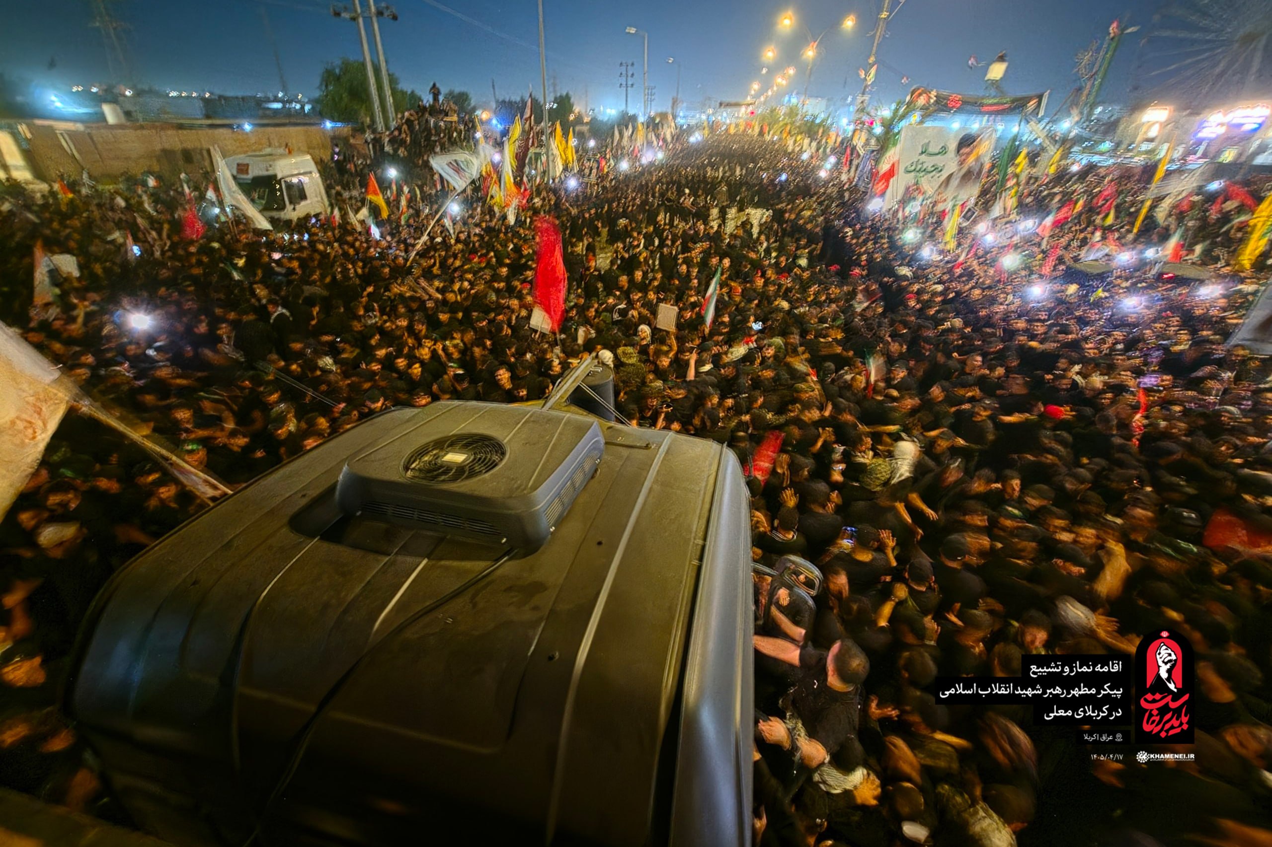 کربلا در پی تشییع میلیونی و بینظیر پیکر مطهر رهبر شهید تعطیل شد photo 2026 07 08 21 44 05