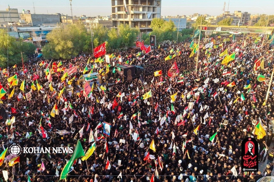 وداع تاریخی در نجف؛ تشییع میلیونی رهبر شهید با حضور خیل عظیم عزاداران آغاز شد